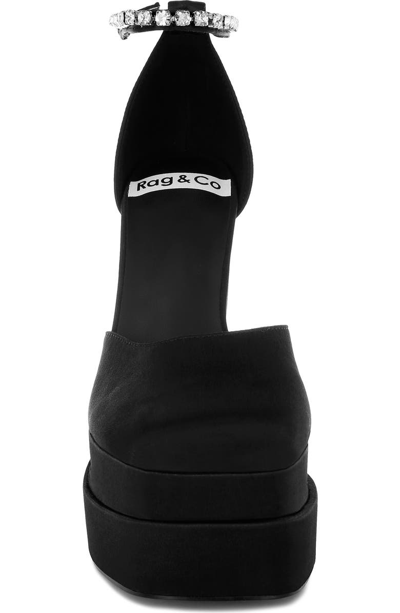 Rag & Co Martini Platform Pump, Alternate, color, Black