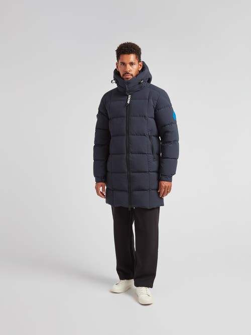 Jack1t Ez Hooded Boxed Puffer Coat In Blue