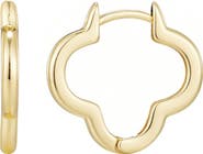 Adornia Clover Hoop Earrings