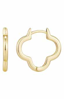 Adornia Clover Hoop Earrings