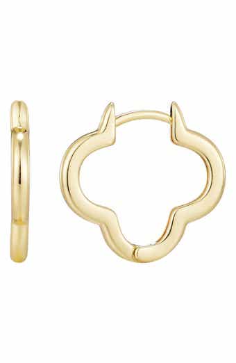 Adornia Clover Hoop Earrings