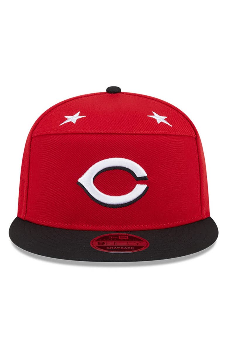 New Era Men's New Era Red/Black Cincinnati Reds 2025 MLB All-Star Game Side Patch 9FIFTY Snapback Hat, Alternate, color,