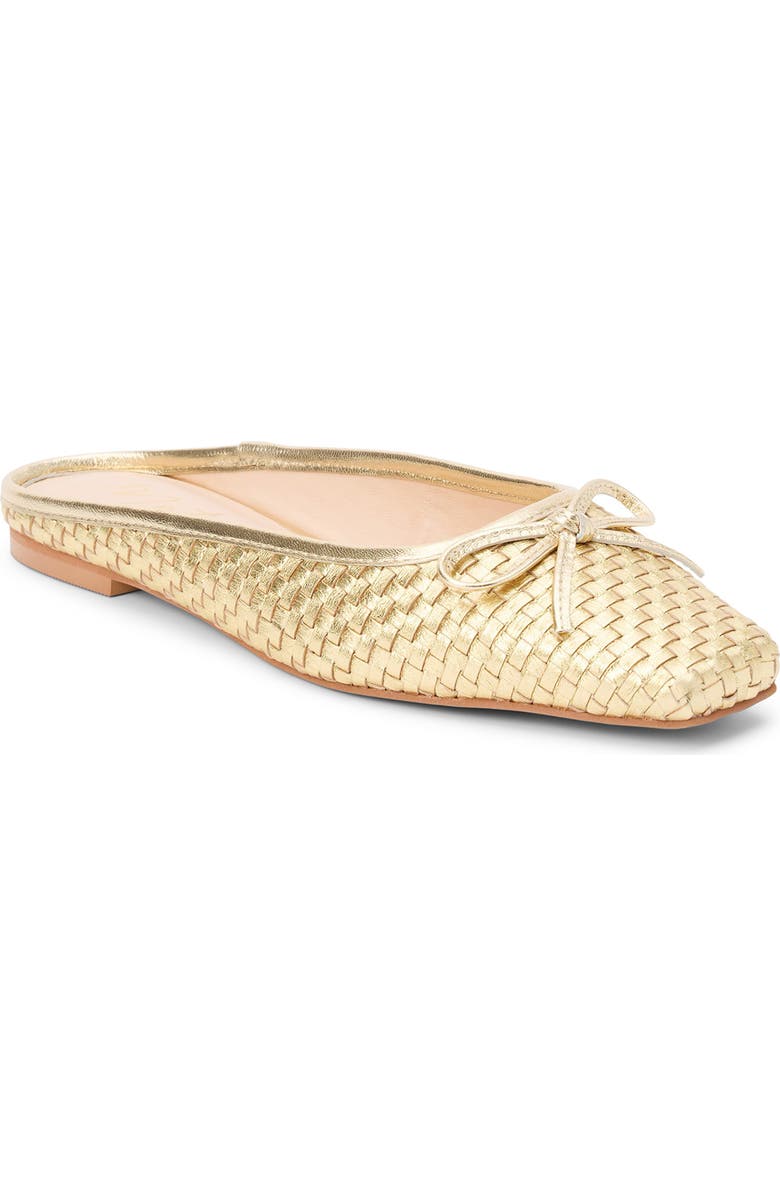 Matisse Remy Square Toe Mule, Main, color, Gold Weave