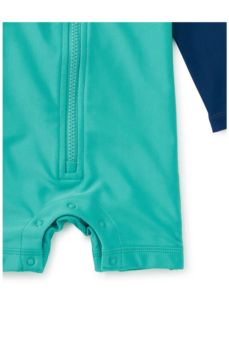 Rash Guard Baby Swimsuit, Alternate, color, Ocean Breeze