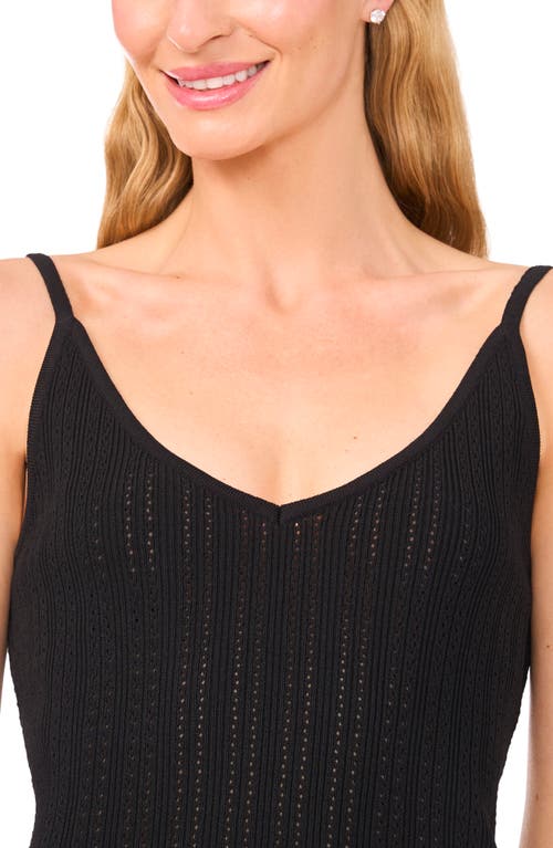 Ted Baker Pointelle Knit Tank In Black