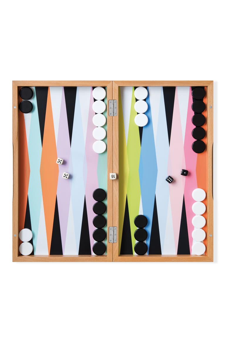 Design Store Colorful Backgammon Set, Alternate, color, NONE