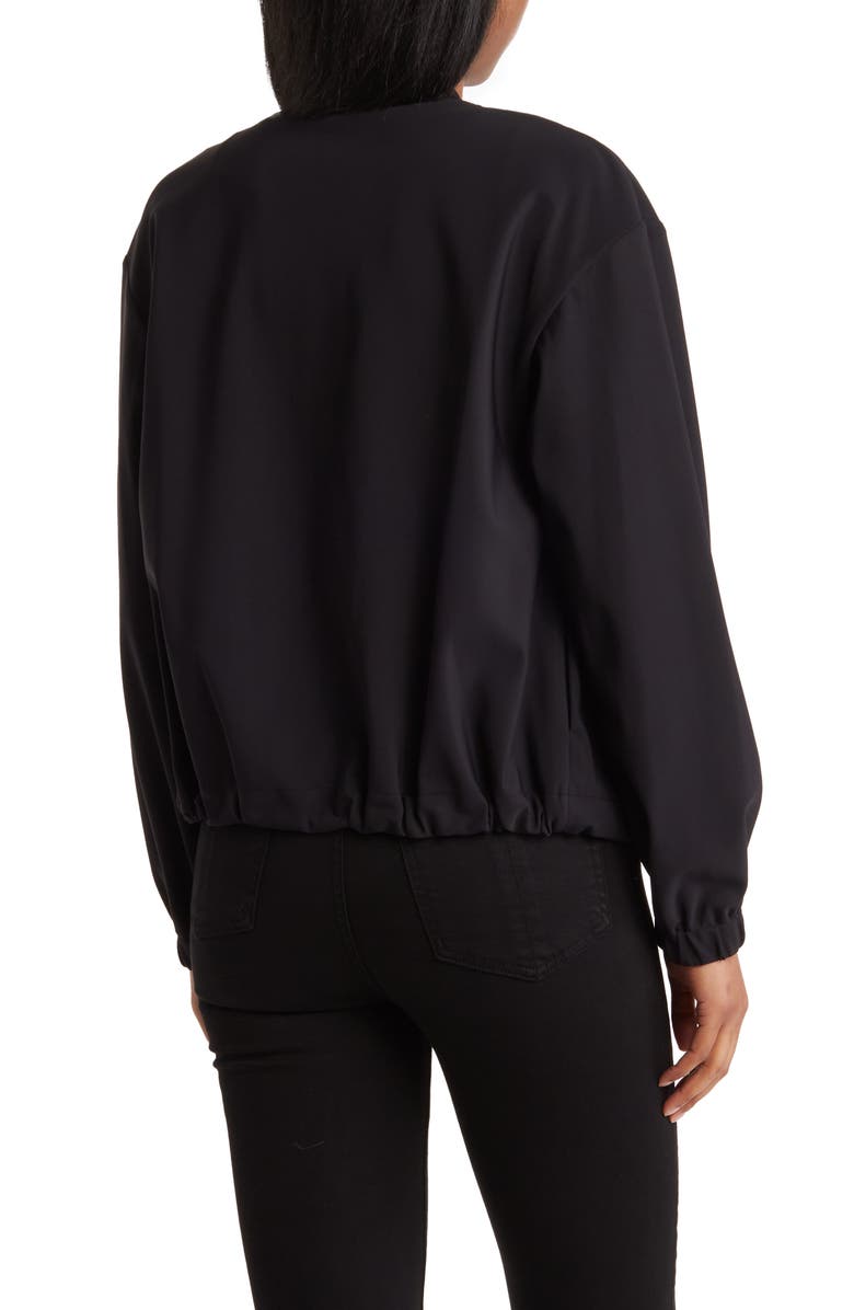 Theory Cropped Zip Jacket, Alternate, color, Black