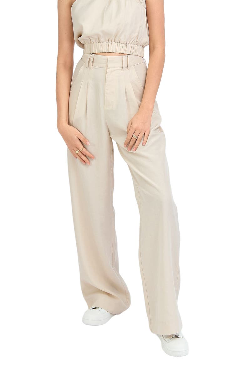 Belle & Bloom State of Play Wide Leg Pant, Alternate, color, Sand