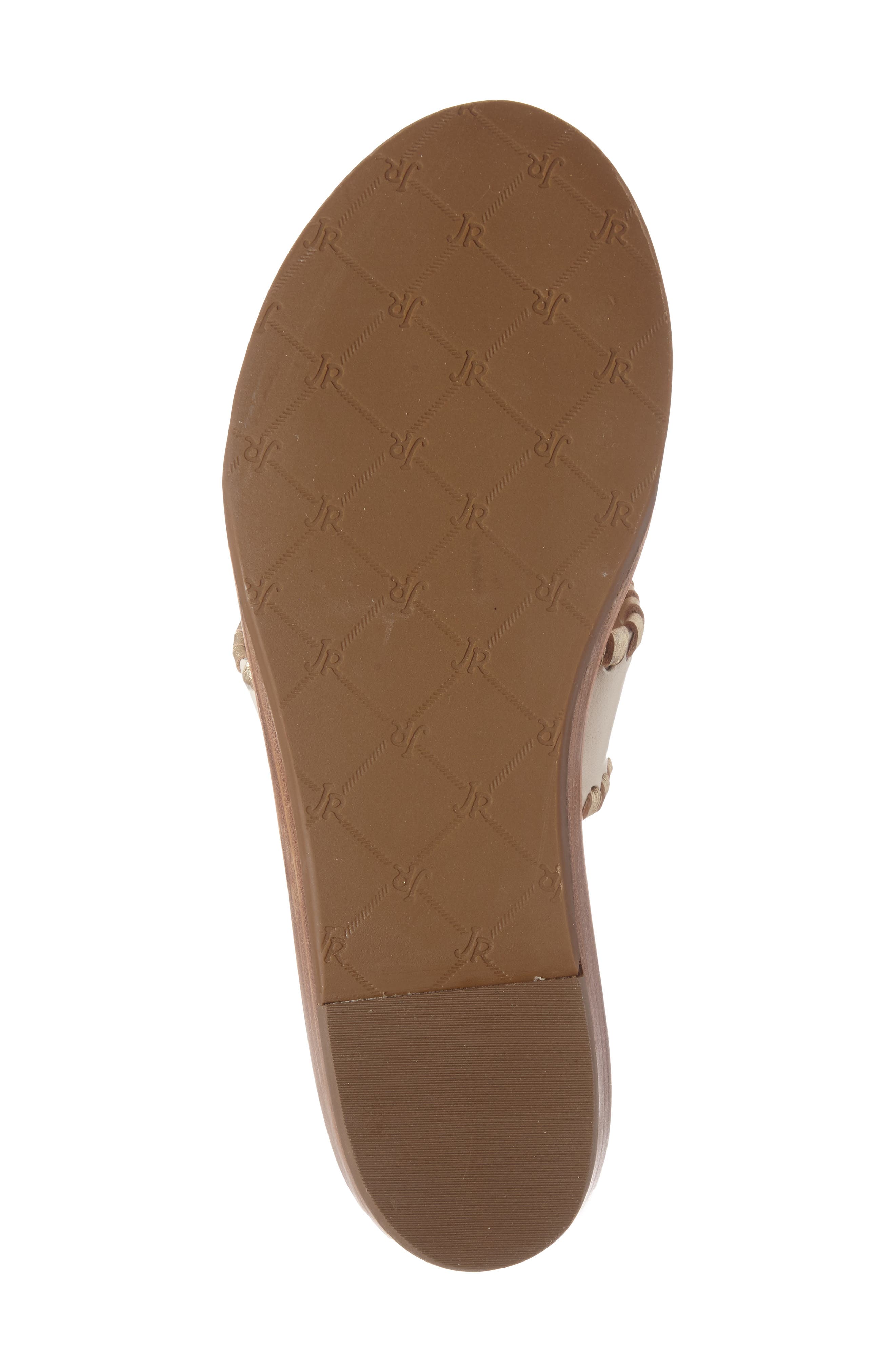 'Capri' Thong Sandal, Alternate, color, BONE/ GOLD LEATHER