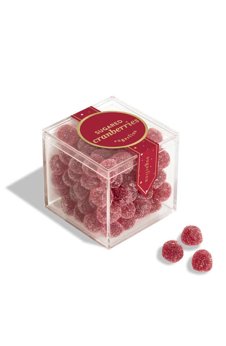 sugarfina Sugared Cranberries Set of 4 Candy Cubes, Alternate, color, 