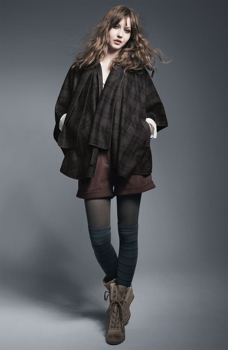 ARYN K Tie Front Cape, Alternate, color,