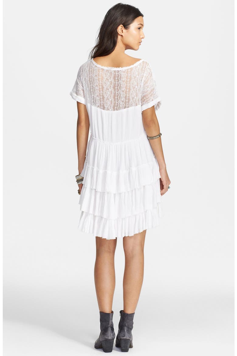 'Sunbeams' Minidress, Alternate, color, IVORY