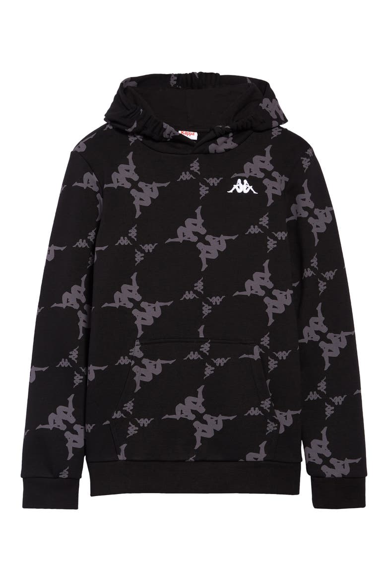 Kids' Authentic Emaios Hoodie, Main, color, BLACK-GREY-WHITE