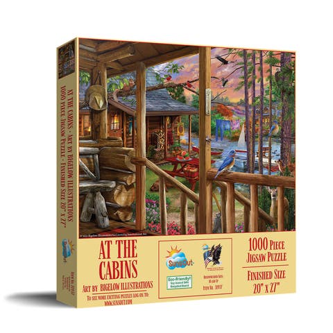 At The Cabins 1000 piece Jigsaw Puzzle for Adults