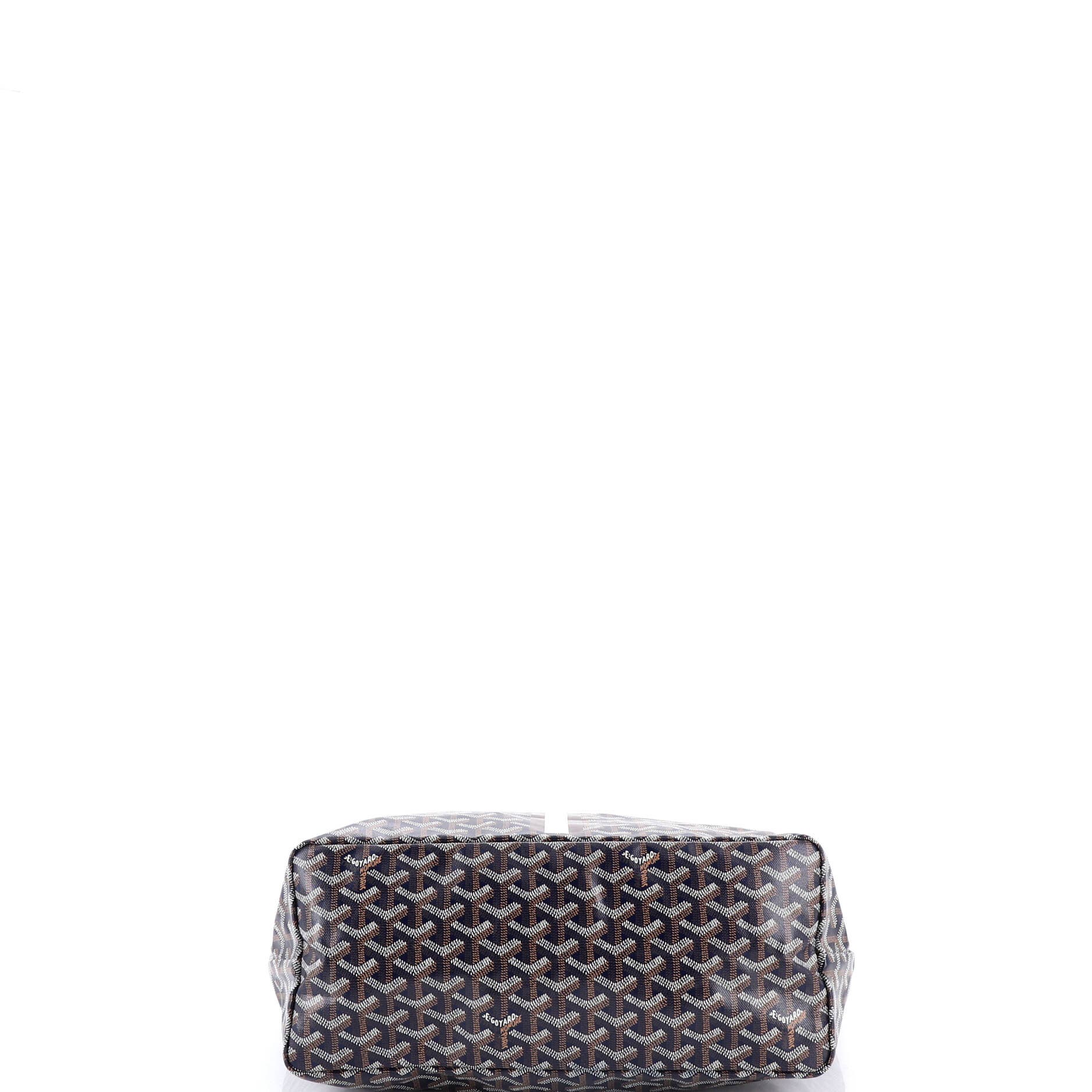 Pre-Owned Goyard Saint Louis Tote Printed Coated Canvas PM, Alternate, color, Blue