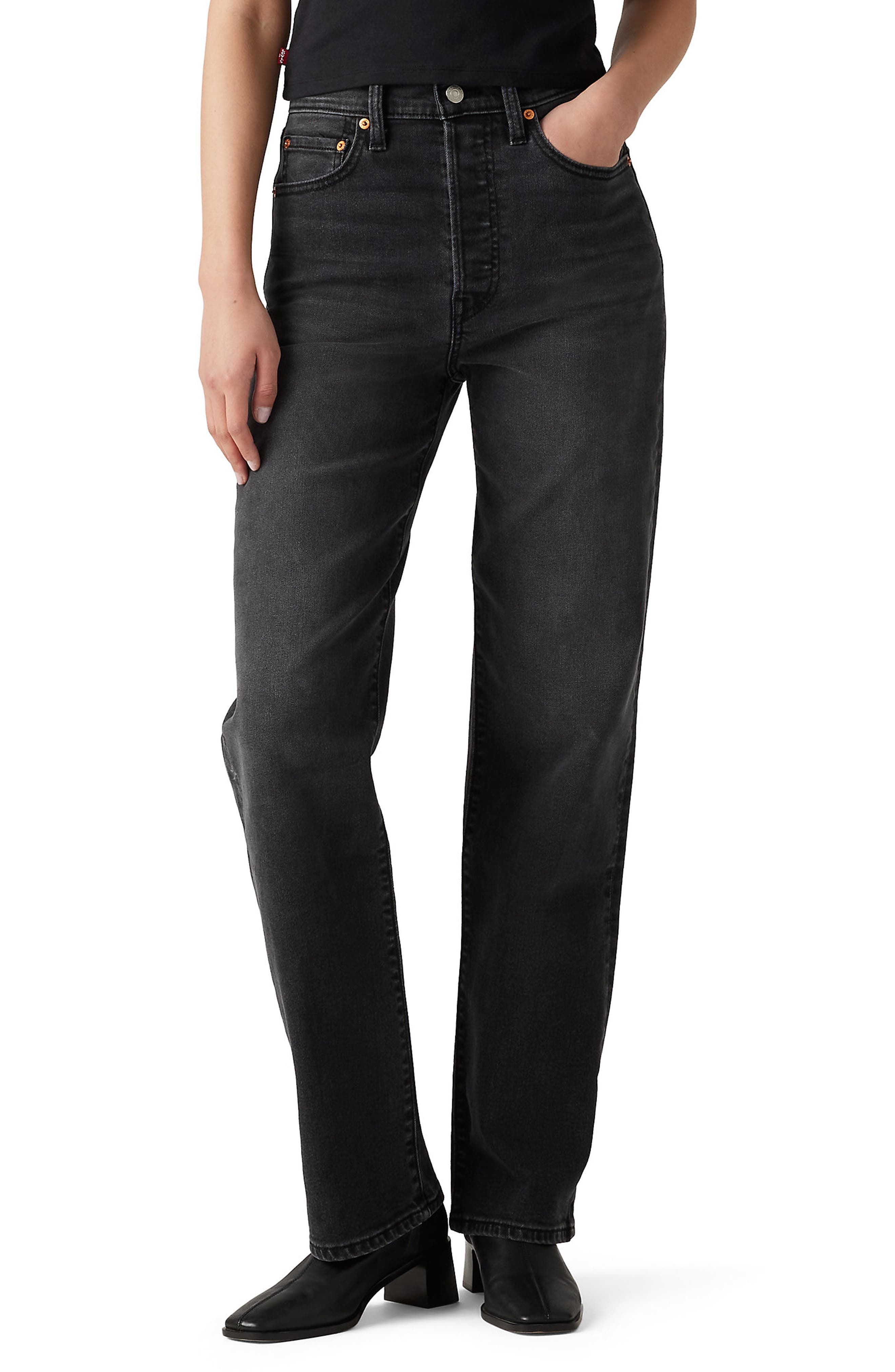 Levi&#39;s Ribcage High Waist Straight Leg Jeans