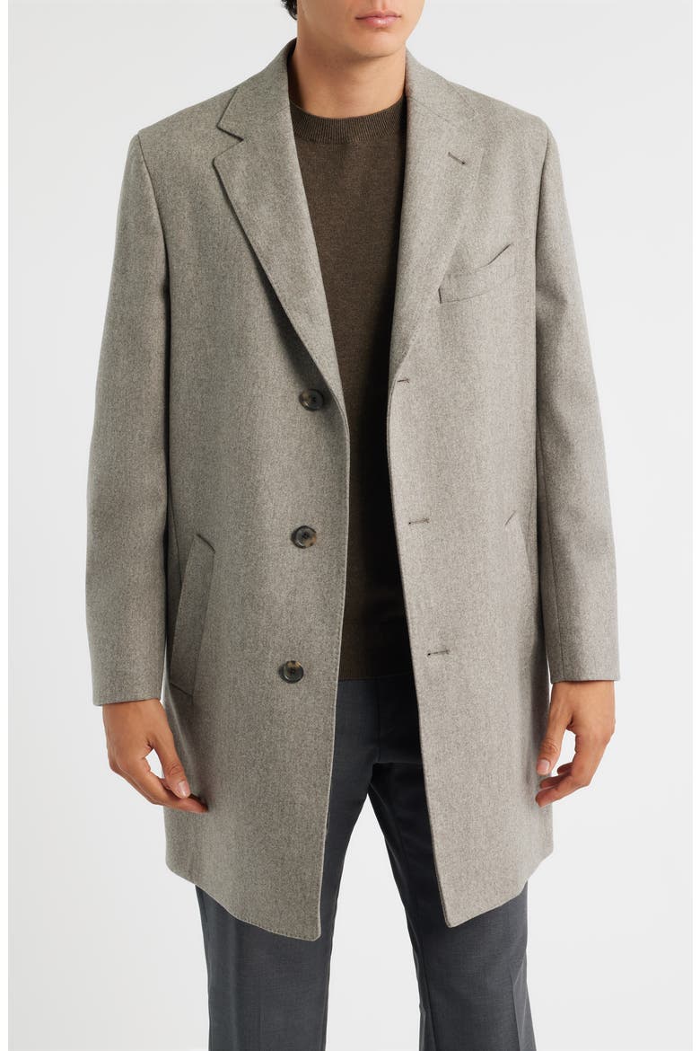 Delroy Wool Overcoat, Alternate, color, OATMEAL