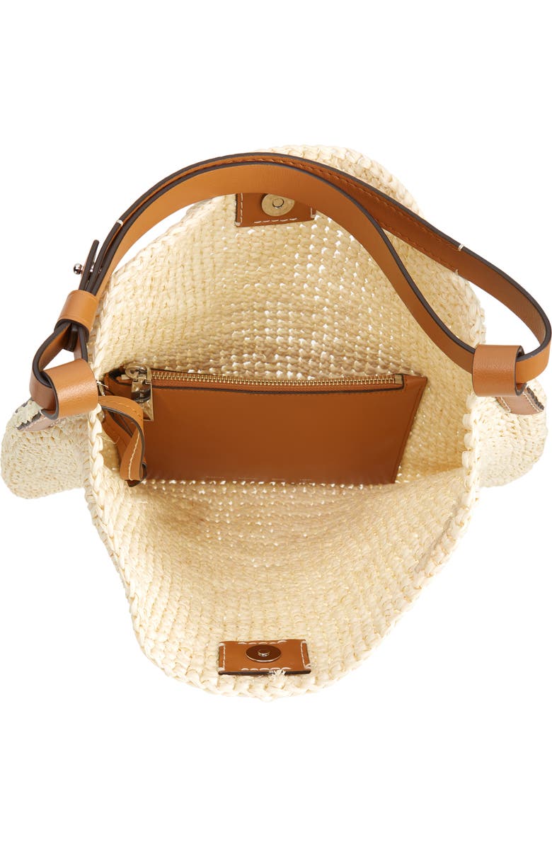 Proenza Schouler White Label Minetta Raffia Shoulder Bag, Alternate, color,