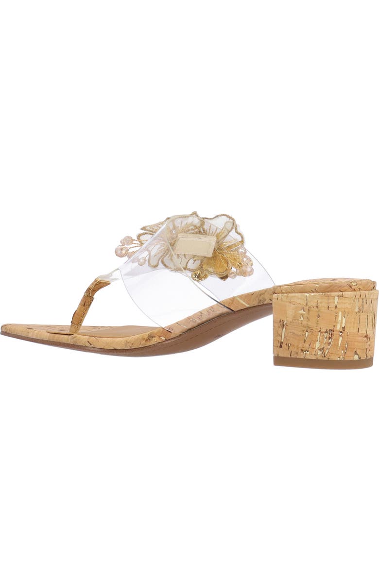 J. Reneé Beeutiful Sandal, Alternate, color, Clear/ Natural/ Gold