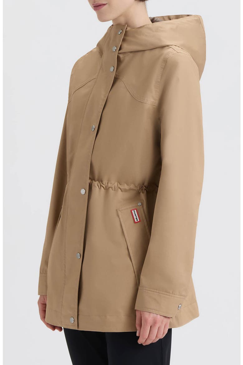 Adela Hooded Waterproof Jacket, Alternate, color, BRITISH TAN