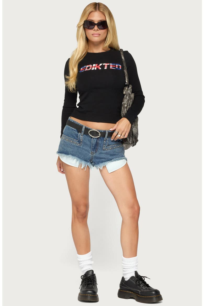 London Graphic Long Sleeve T-Shirt, Alternate, color, BLACK