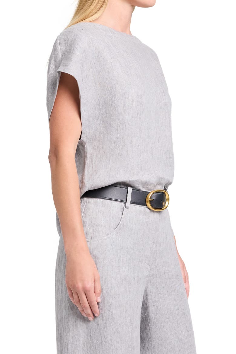 Simple Cap Sleeve Top, Alternate, color, LIGHT HEATHER GREY