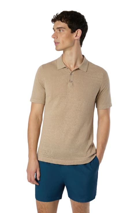 Linen Sweater Polo