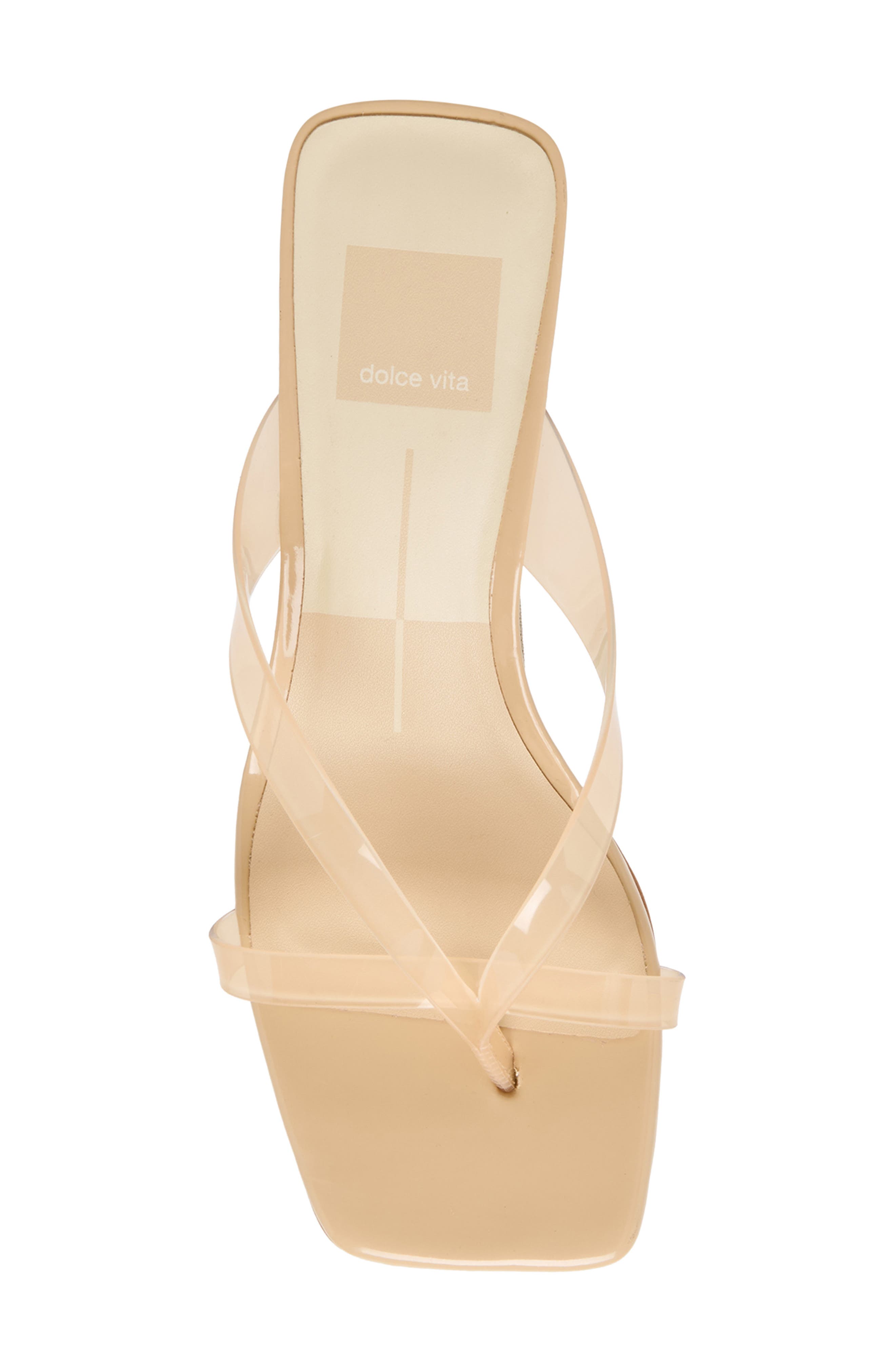 Brevel Vinyl Translucent Strap Sandal, Alternate, color, PRALINE JELLY
