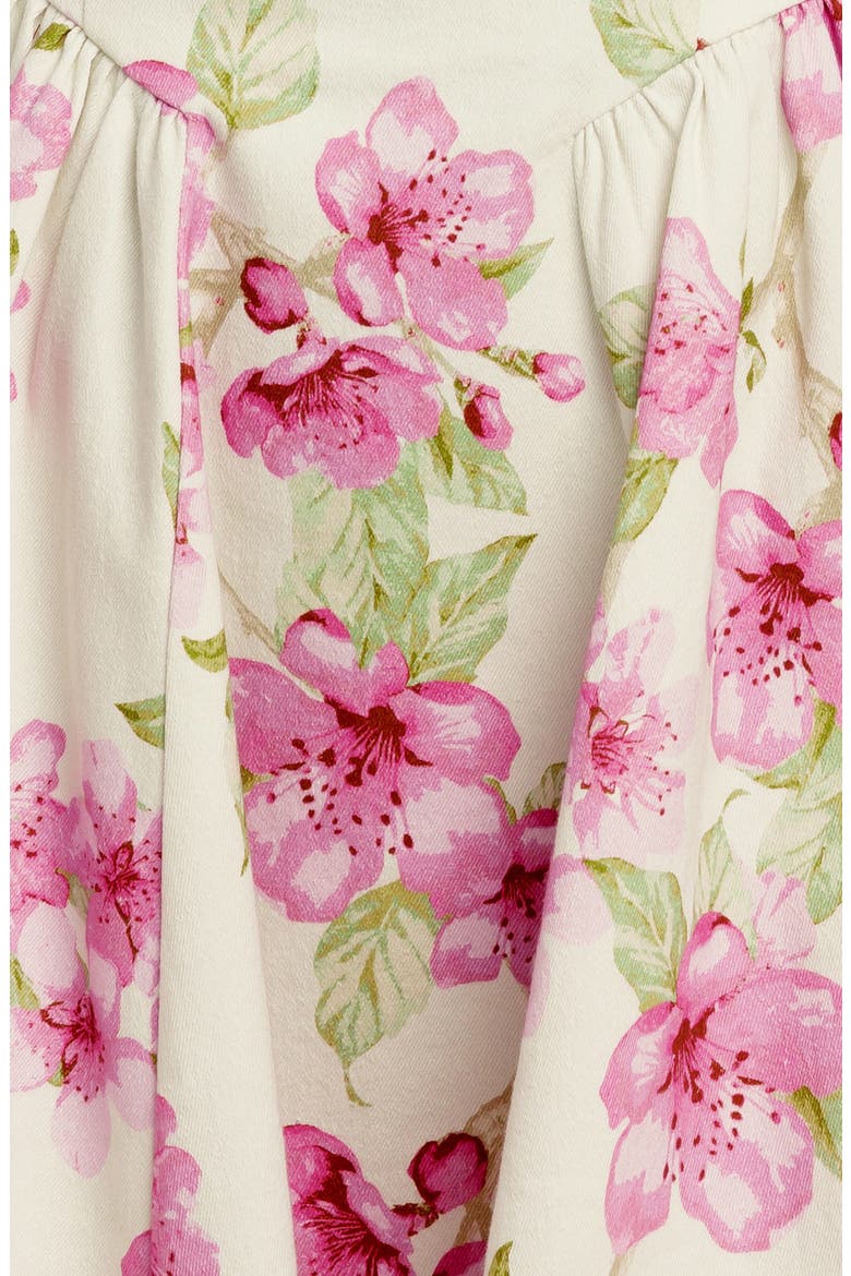 Cap Sleeve Twill Minidress, Alternate, color, IVORY PINK