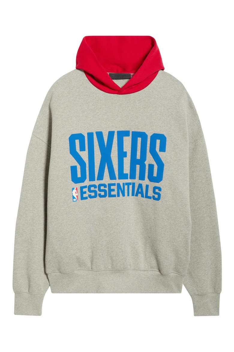 Fear of God Essentials Sixers Cotton Blend Hoodie (Men) | Nordstrom
