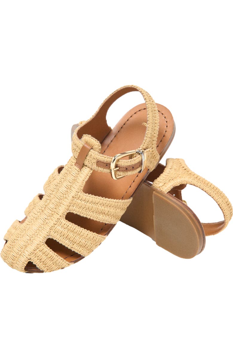 maje Flat strap sandals, Alternate, color, Beige