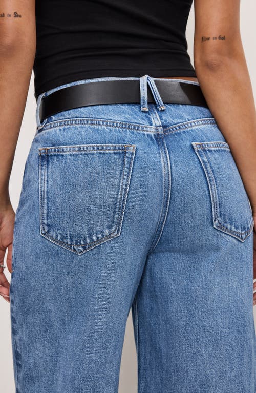 Shop Good American Good Standard Baggy Jeans In Indigo886