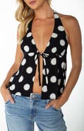 Roxy Fairweather Split Front Halter Top