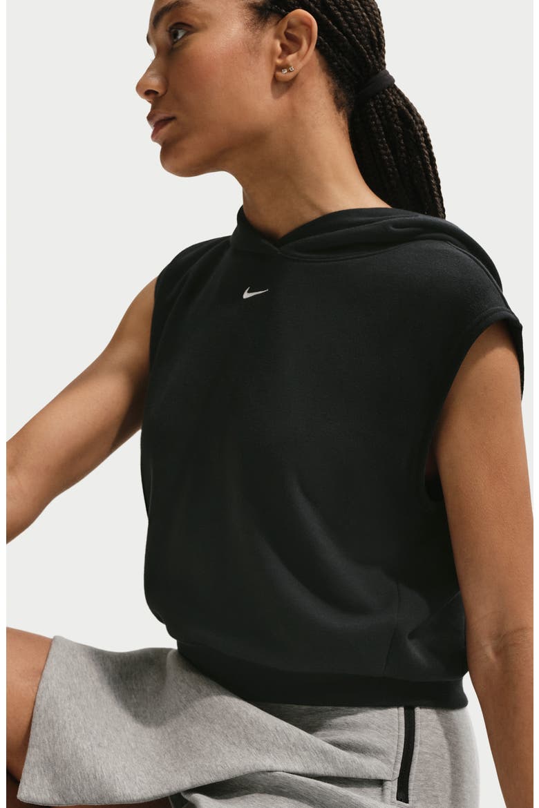 Cotton Blend Tech Fleece Skort, Alternate, color, DARK GREY HEATHER/ BLACK