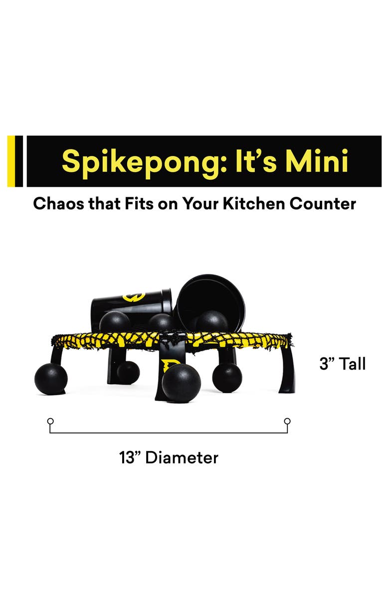 Spikeball Spikepong Mini Game Tabletop Indoor Party Game, Alternate, color, Multicolored