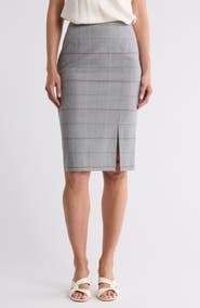 BOSS Orange Vanchy Plaid Midi Skirt