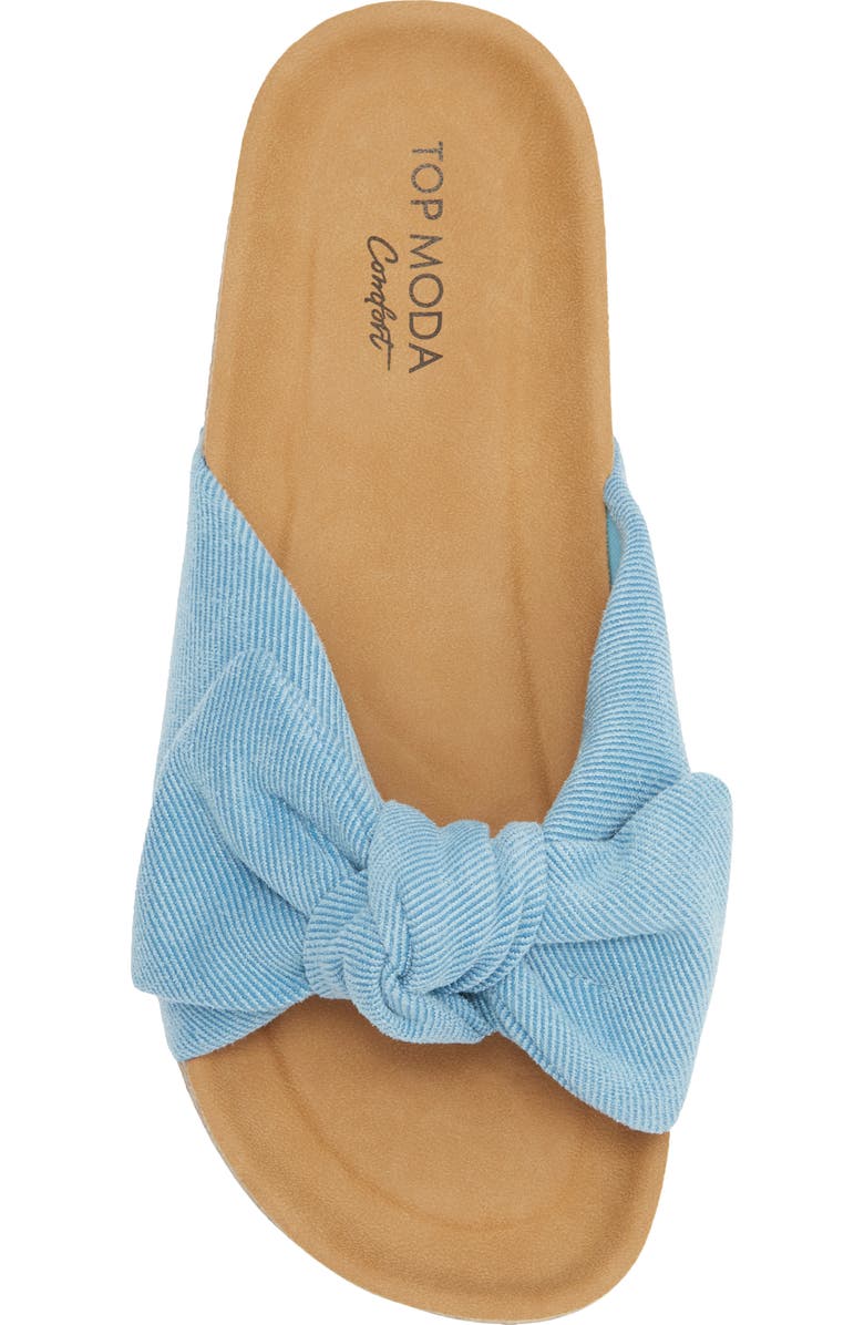 TOP MODA Cory Slide Sandal, Alternate, color, Blue Denim