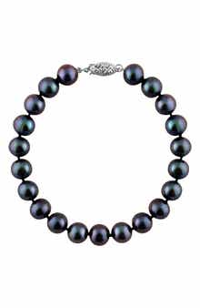 SPLENDID PEARLS Black Cultured Freshwater Pearl Bracelet