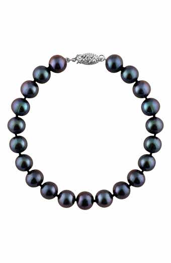 SPLENDID PEARLS Black Cultured Freshwater Pearl Bracelet