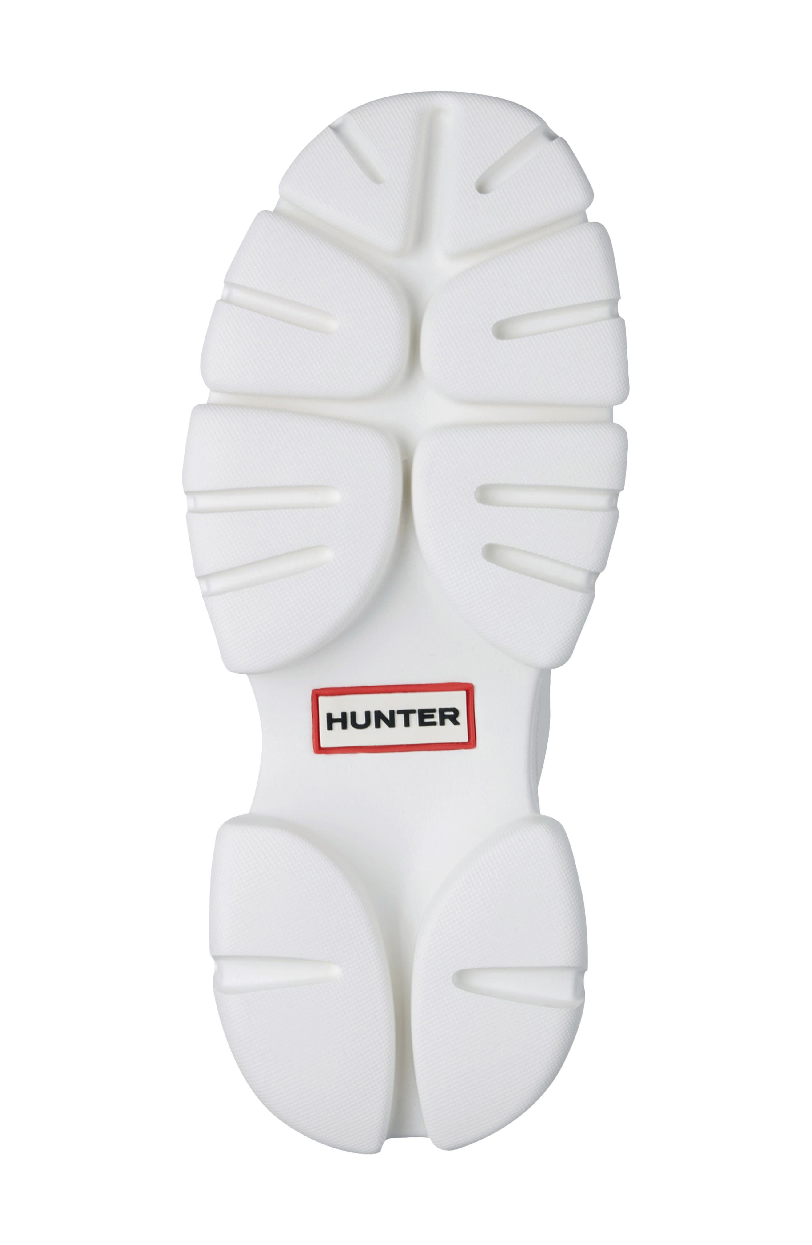Hunter Bonnie Lug Sole Slip-On Shoe, Alternate, color, White