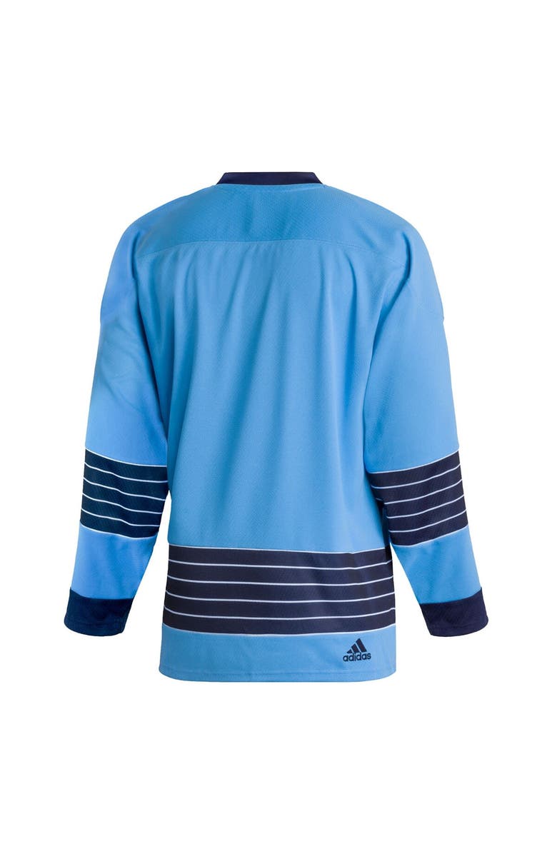 adidas Men's adidas Light Blue Pittsburgh Penguins Team Classics Authentic Blank Jersey, Alternate, color, 