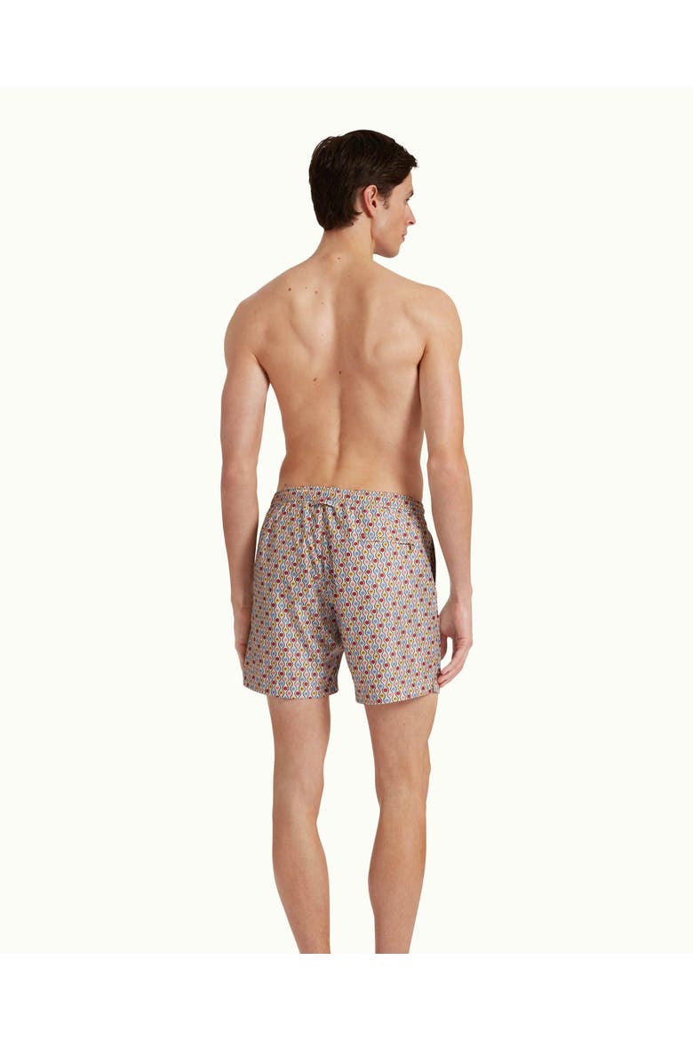 Bulldog Drawcord Mid Length Swim Shorts, Alternate, color, WHITE SAND