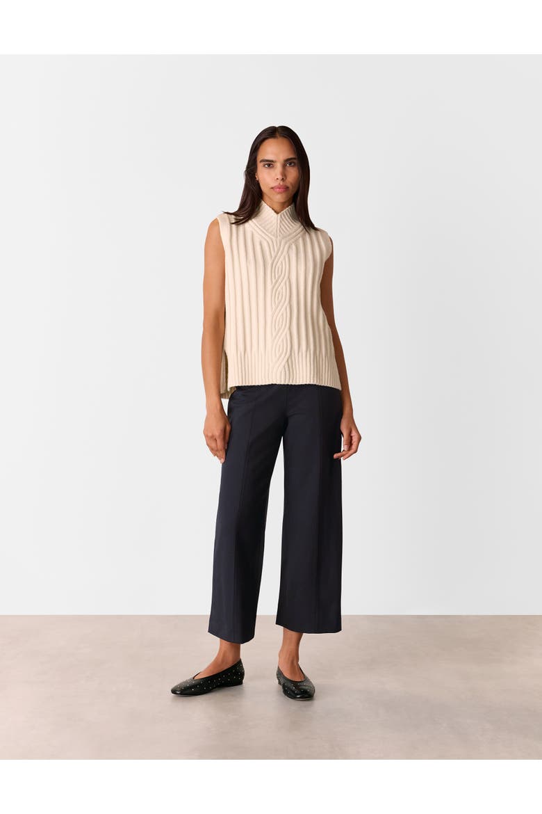 Camilla Wide Leg Trouser, Alternate, color, Black