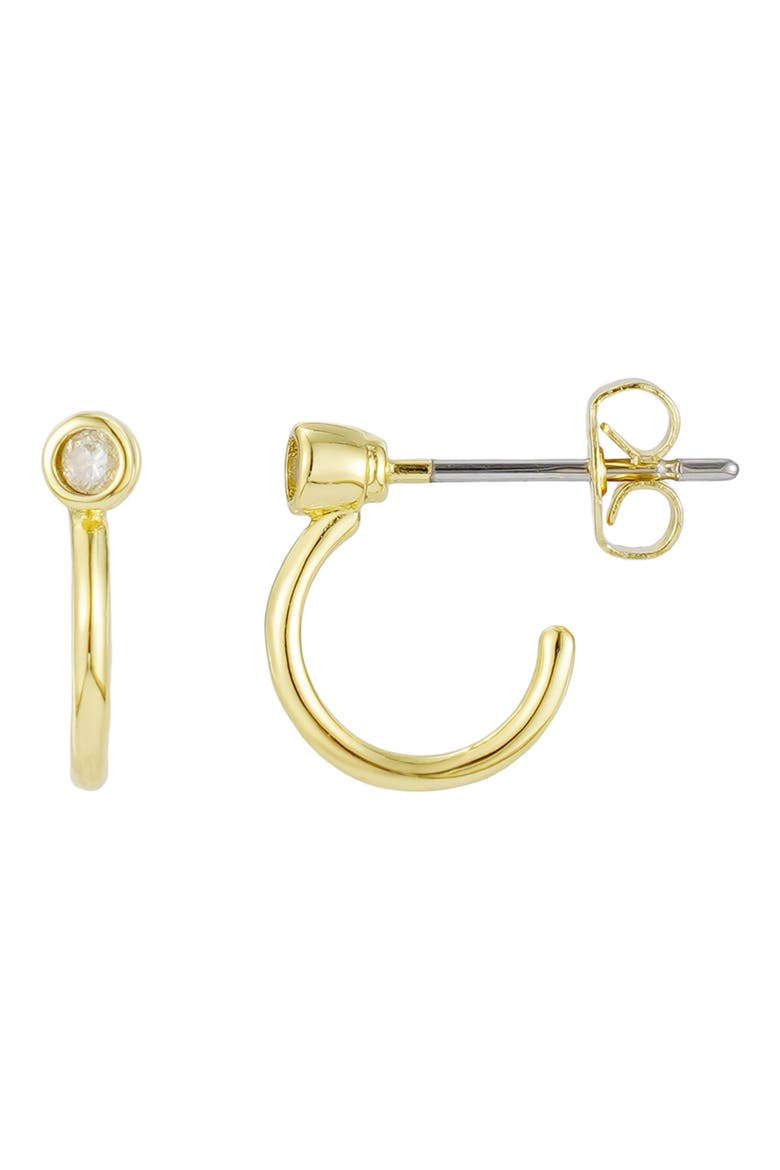 Crystal Wrap Around Hoop Earrings, Main, color, GOLD