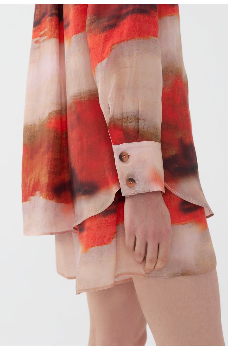 Nocturne Printed Flowy Shirt, Alternate, color,