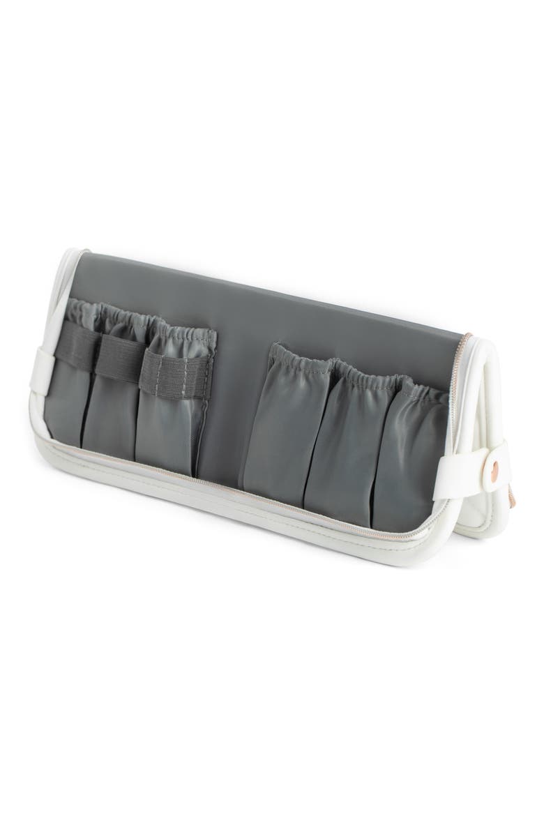 Two-Way Makeup Brush Case, Alternate, color, OFF WHITE