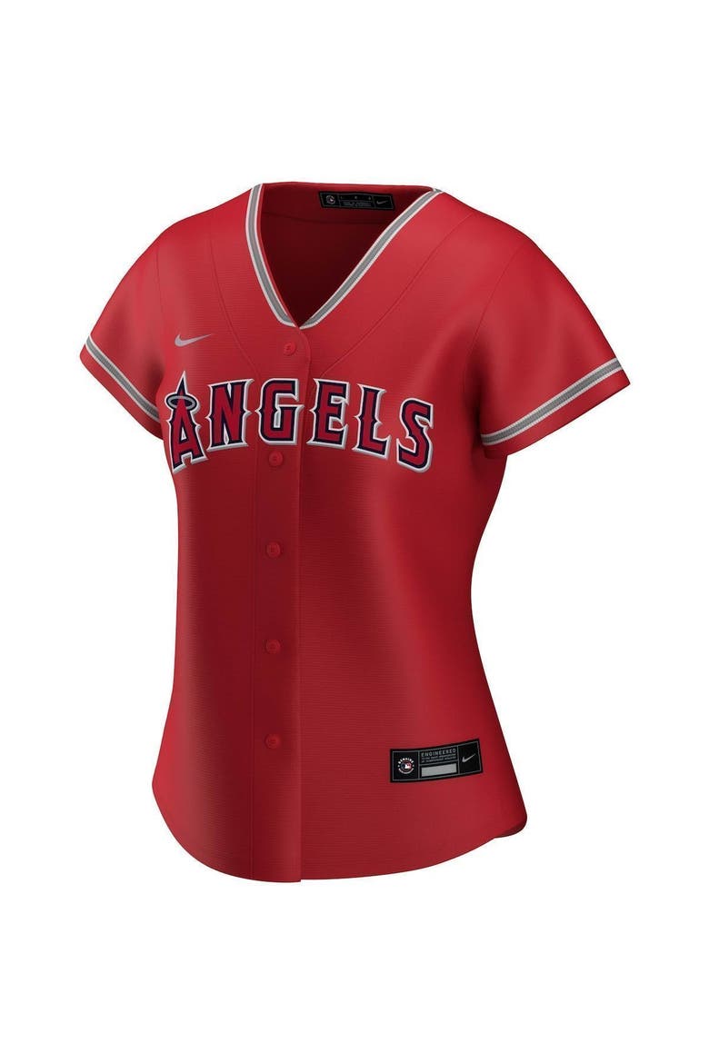 Women's Nike Mike Trout Red Los Angeles Angels Alternate Replica Player Jersey, Alternate, color, RED