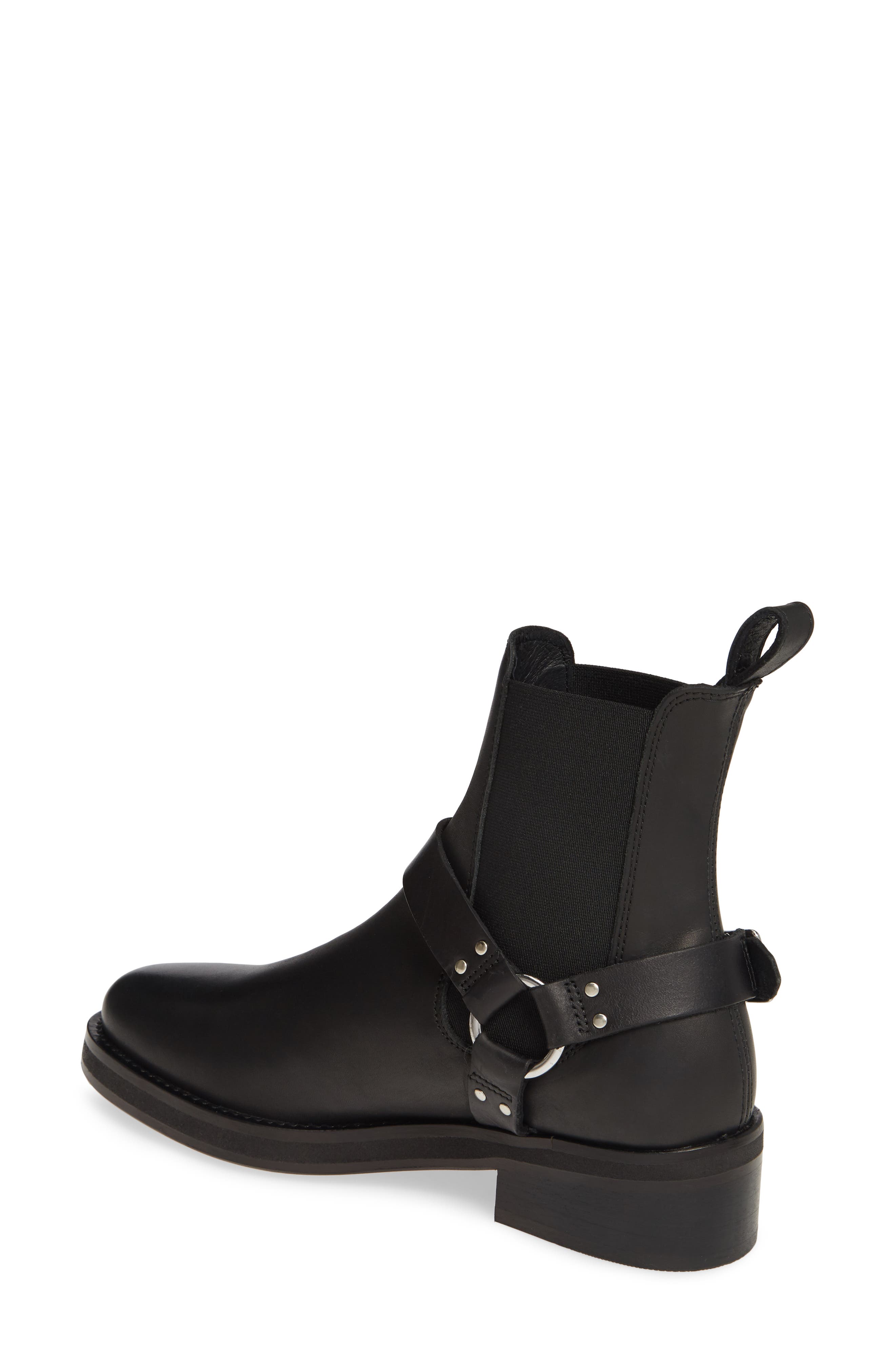 Salome Moto Boot, Alternate, color, BLACK LEATHER