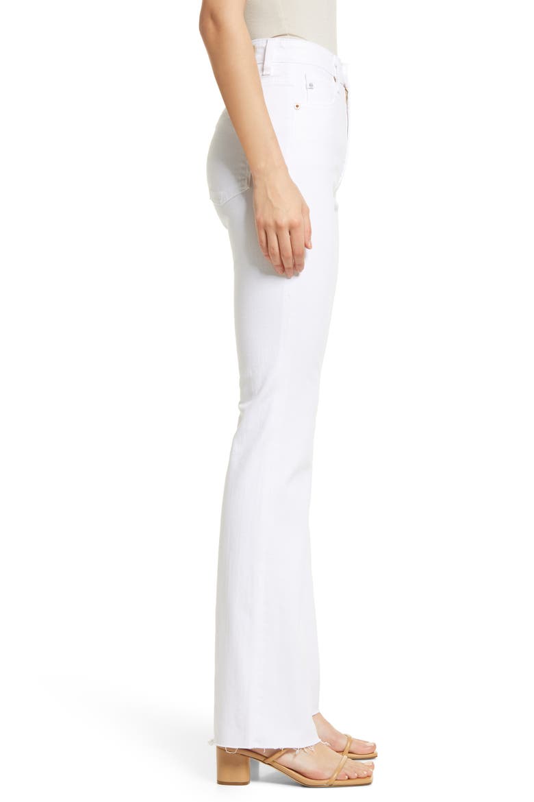 Alexxis High Waist Flare Leg Jeans, Alternate, color, AUTHENTIC WHITE