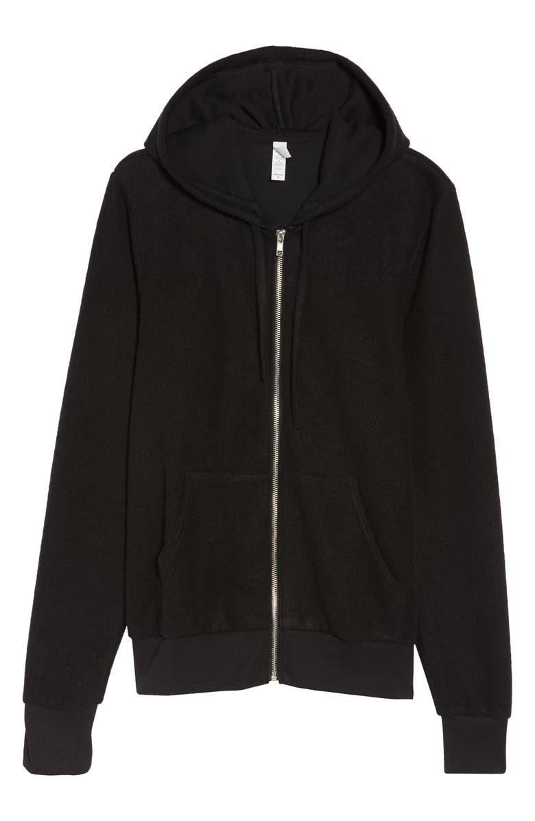 BELLA+CANVAS Sueded Fleece Zip Hoodie, Alternate, color, 